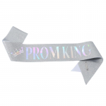 Border Fashion Glitter Etiquette Prom Belt &otilde;larihmaga Black Iridescent [PROM KING]