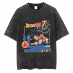 Hip Hop Streetwear Meeste Pesuga T-s&auml;rk Dragon Ball Anime Graafiline &Uuml;lisuur T-s&auml;rk Suvine L&uuml;hikeste Varrukatega T-s&auml;rk S must