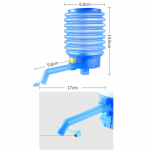 Kaasaskantav pudelis joogivee k&auml;sipressitav eemaldatav toru uuenduslik vaakumtoimiv k&auml;sitsi pumbajaotur