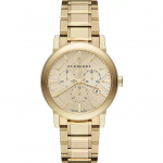 Burberry BU9753 City Chronograph Kuldse sihverplaadiga Meeste k&auml;ekell 38