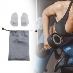 2 Pieces Gym Grips for Weight Lifting Barbell Bar Pads Men Women Pull up with Bag Hand must