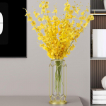 Decorative Glass Vase for Floral Arrangement on Coffee Table Small Rhombus