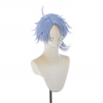 Azul Ashengrotto Cosplay Parukas Helehall Sinine L&uuml;hike Kuumuskindel S&uuml;nteetiline Juus Karnevali Halloweeni Peo Parukad One Size