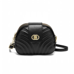 Must mitmekihiline v&auml;ike naiste kott, pehmest nahast crossbody kott, trendikas tekstuur, mitmek&uuml;lgne, suure mahutavusega &uuml;he&otilde;lakott naistele must