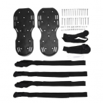 Murua &otilde;hustussandaalid rihmadega, reguleeritava disainiga, eelmonteeritud, raskeveokite naelikud, &otilde;husti murut&ouml;&ouml;riistad must