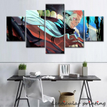 5 t&uuml;kki L&otilde;uend Kunst Anime Jujutsu Kaisen Plakatimaal N&auml;gus Ryomen Sukuna V&auml;rvilised seinapildid Kodukaunistus 40x60cm*2 40x80cm*2 40x100cm*1