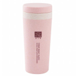 Kaasaskantav 300 ml termospudel Tervislik plastikust nisukiudtops kahekihiline termokruus Kontori kohvi-tee veepudeliga reisikruus