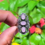 Pink Chalcedony Handmade 925 Sterling Silver Gift Ring Size 10.5 v5w89
