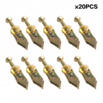 20/50/100 Komplekti Isekeermestavad Kruvid Isepuurivad Ankrud Kruvid Kipsplaadi Ankrud Paisnaelad Kasutamiseks Kipsplaadi jaoks 20PCS