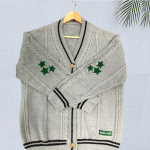 European & American Star Embroidery Knit Cardigan - Autumn/Winter Folklore Style XL hall v&auml;rv