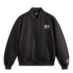 Li Ning Daily Prosperity seeria &Uuml;he n&ouml;&ouml;pidega baseball-kraega kirjadega pikkade varrukatega puuvillane jakk Meeste jakid Must &Scaron;okolaad AJMV067-1 M