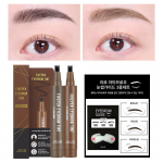 [1+1][Free] RIRE Five Pen Eyebrow Tint 2 pcs + 3 types of Eyebrow Guide Deep Brown + Natural Brown + 3 Guides