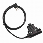 U94 PTT S&uuml;steemi Adapter 2-kontaktiline M-t&uuml;&uuml;pi pistik Kahekordne pistik Veekindel Push to Talk Peakomplekti Adapter Motorolale