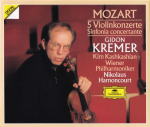 CD WOLFGANG AMADEUS MOZART, GIDON KREM - 5 Viiulikontserti &ndash; Sinfonia Concert 4236672 Deutsche Grammo 1988 Euroopa Klassikaline Kasutatud