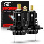 2 tk 3D LED H7 esitule pirnid Canbus ilma vigadeta 6-poolsed 1:1 Super 360 H7 Plug and Play Mini Esilatern Suurus Juhtmevaba Ventilaatoriga CSP Turbo Lamp 6000K 12V