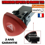 Bouton WARNING feux de d&eacute;tresse rouge compatible LAGUNA 2 &agrave; partir 2001 ESPACE