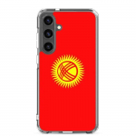 Coque T&eacute;l&eacute;phone &ndash; Samsung &ndash; Galaxy S22 Plus &ndash; Drapeau Kirghizistan &ndash; Souple &ndash; mitmev&auml;rviline