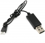 USB laadimiskaabel Syma X5C RC kvadkopterile | Lihtne kasutada | Kvaliteetne plastik ja metall | Must must