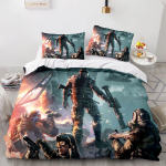 S&otilde;jatanner Voodipesukomplektid Tekk Voodikate Tekk Tekikott Padjap&uuml;&uuml;r 2-3 Osaline Komplekt Laste T&auml;iskasvanute Magamistoa Kaunistus AU Single 140x210cm black