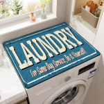 50X60cm Vintage ruuduline tr&uuml;kitud pesumasina tolmukate, kiiresti kuivav imav kaitsev pealismatt pesumasinale ja kuivatile 40*50cm