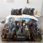 World of Warcraft m&auml;ngude voodipesukomplekt Horde Banner Flag tr&uuml;kitud tekikottide komplekt padjap&uuml;&uuml;r kaheinimesevoodi ja kuninganna suurusega otse saatmine 173x218cm