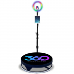 360 kraadi p&ouml;&ouml;rlev platvorm 360 foto boksi 100cm fotoboks fotoboksi masin &Auml;ri- ja pulma&uuml;rituste fotoboks koos printimisega 80cm must