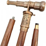 Messingist teleskoopkompass London Peidetud &uuml;laosas Puidust jalutuskepid M aero