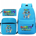 Dandy maailm tr&uuml;kitud mood laste pliiatsikott messenger kott kolmeosaline komplekt alg- ja keskkooli koolikott No Specifications