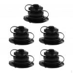 5 Pcs Screw Replacement For Inflatable Boat Raft Dinghy kayak in black