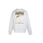 Puma Prinditud laia kaelusega vabaaja dressipluus Meeste dressipluus valge 585267-02 XL