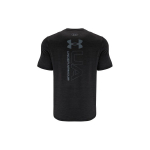 Under Armour Vent Graphic Logo &uuml;mara kaelusega hingav l&uuml;hikeste varrukatega meeste T-s&auml;rk, must 1365217-001 M