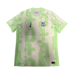 Nike X Barcelona Jalgpalliklubi Koost&ouml;&ouml; Mugav &Uuml;mmarguse Kaelusega Pusa L&uuml;hikeste Varrukatega Jalgpallis&auml;rk Meeste pealiskatted Roheline FQ1949-701 L