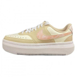 Nike Court Vision 1 Alta Nahast Paks Tald Libisemisvastased Kulumiskindlad Platvorm Low-Top Tossud Naiste tossud Kollane Roosa FD9921-181 40