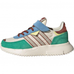Adidas Originals Retropy F2 CF EL Klassikalised higiimavad madalad vabaajajalatsid Laste toss Wonder-White Miracle-Brown Light-Turf-Green JR7991 30