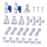 24x 1/4 Od Tube Fittings for Osmosis Water Fitting Professional Push to Connect