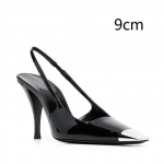 Uued seksikad metallist ruudukujulise varbaga sandaalid naistele k&otilde;rge kontsaga kingad naistele naissoost stilett mood pidu naiste kingad Zapatos De Mujer 39