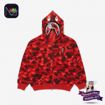 [ETTELIMINE] STRAY KIDS &times; BAPE &ndash; Wolf Chan HAI T&Auml;ISPIKK LUKUGA HOODIE (Bang Chani versioon) Bang Chan (L)
