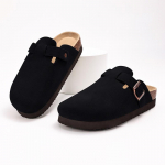 Moodsad SmilePoP Ehtsad Suede Klounid Naistele Meestele Pehme Korgist Tald Nahast Meeste Mules Mugavus Kartulikingad Kaaretoega Sussid 36
