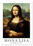 Plakat mona lisa da vinci 30x40 cm