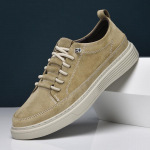 Br&auml;nd Meeste Vabaaja Uued Nahast Kingad Meestele Libisemiskindlad Spordijalatsid Mugavad Tossud Mehelikud Lamedad Slip-on Vabaajajalatsid 38 khaki