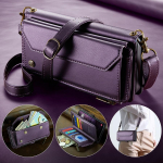 RFID-d blokeeriv vargusvastane hari Mitme kaardipesa rahakoti&uuml;mbris Samsungile A56 A36 A55 A35 S25 S24 iPhone 16 15 Google'i nahast klapp&uuml;mbris rihmadega Google Pixel 8