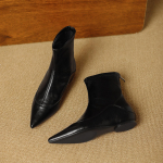 Prantsuse venivad salendavad saapad: S&uuml;gis/Talv, Fliisvoodriga, Retro stiil, Pehme nahk, Sisek&otilde;rgendusega, Tagumine t&otilde;mblukuga l&uuml;hikesed saapad 36