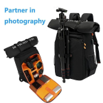 Veekindel Kaamerakott Suure Mahutavusega DSLR-kott S&uuml;learvuti Sahtliga, V&auml;lifotograafia Matkamine Reisi-Seljakott Canon Nikon Sony DSLR-kaameratele must