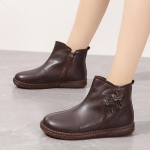 2024. aasta kuum m&uuml;&uuml;k, uued talvised mugavad naiste poolsaapad, veekindlad vabaaja l&uuml;hikesed saapad, lamedad pehmed, soojad Zapatos 41 pruun