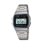 Casio - Vaikkorpus Roostevabast terasest rihm Meeste kvartskell A158WA-1 must