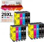Cartouche d'encre 29XL - ejet - Compatible Epson - Pack de 12 - Multi-couleurs - Jet d'encre