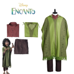 Encanto Bruno Cosplay Kost&uuml;&uuml;m Kvaliteetne Pol&uuml;estermaterjal Lastele ja T&auml;iskasvanutele 110 beige