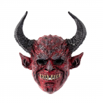 Kuradi mask Halloweeni peakate &Uuml;hes t&uuml;kis Kurat Saatan Kuradi sarvedega peakate