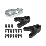 Metallist p&auml;ramootori trimmi-/kallutustahvli mutriv&otilde;tmete komplekt - MT0004 MT0006 MT0009 Yamaha, Suzuki, Johnson ja Evinrude jaoks black