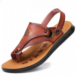 Meeste Sandaalid Suvised Sussid Meestele toss Anti Slip Rannakingad mehed Pl&auml;tud mees Vabaajajalatsid msn klipid sandalias hombre 38 pruun